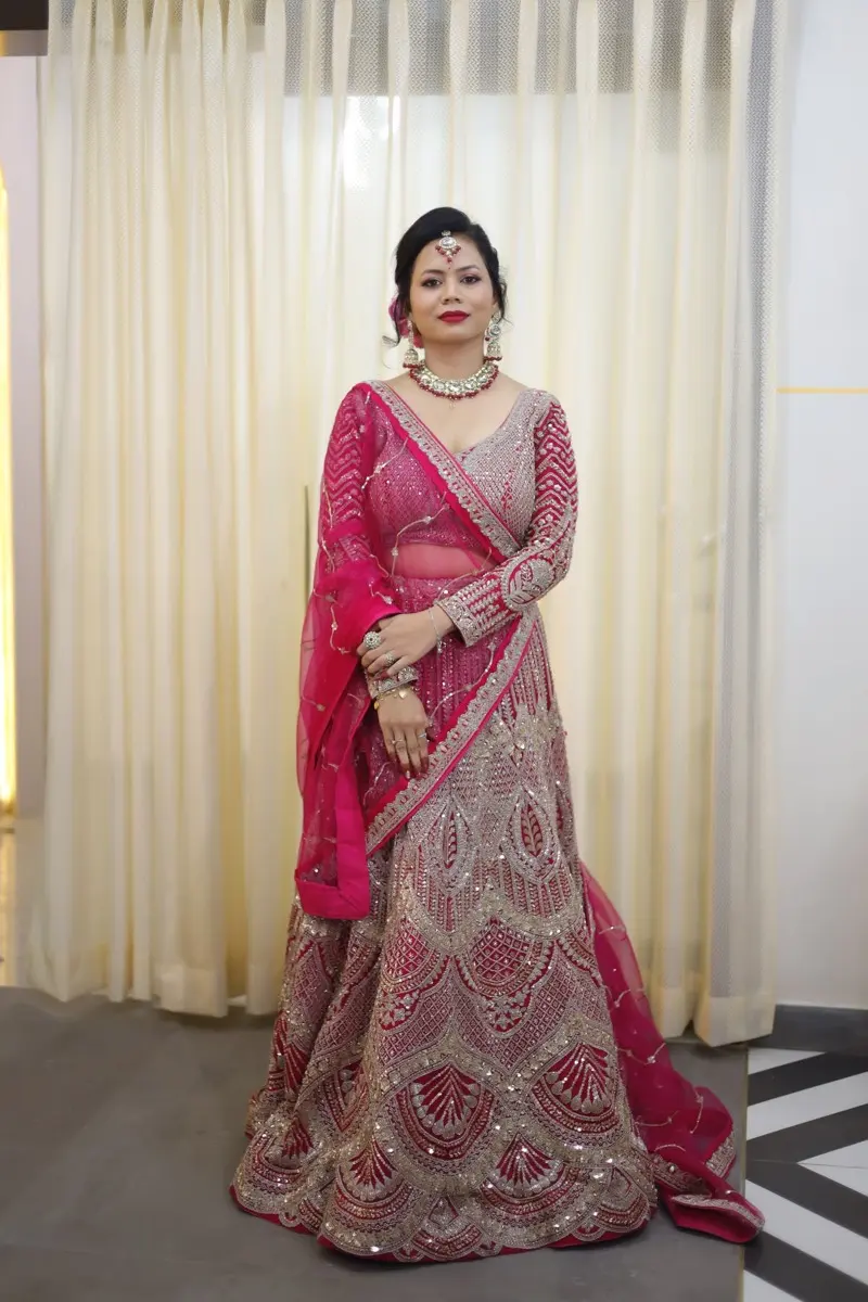 New Look Salon airbrush glam bridal look Jaipur