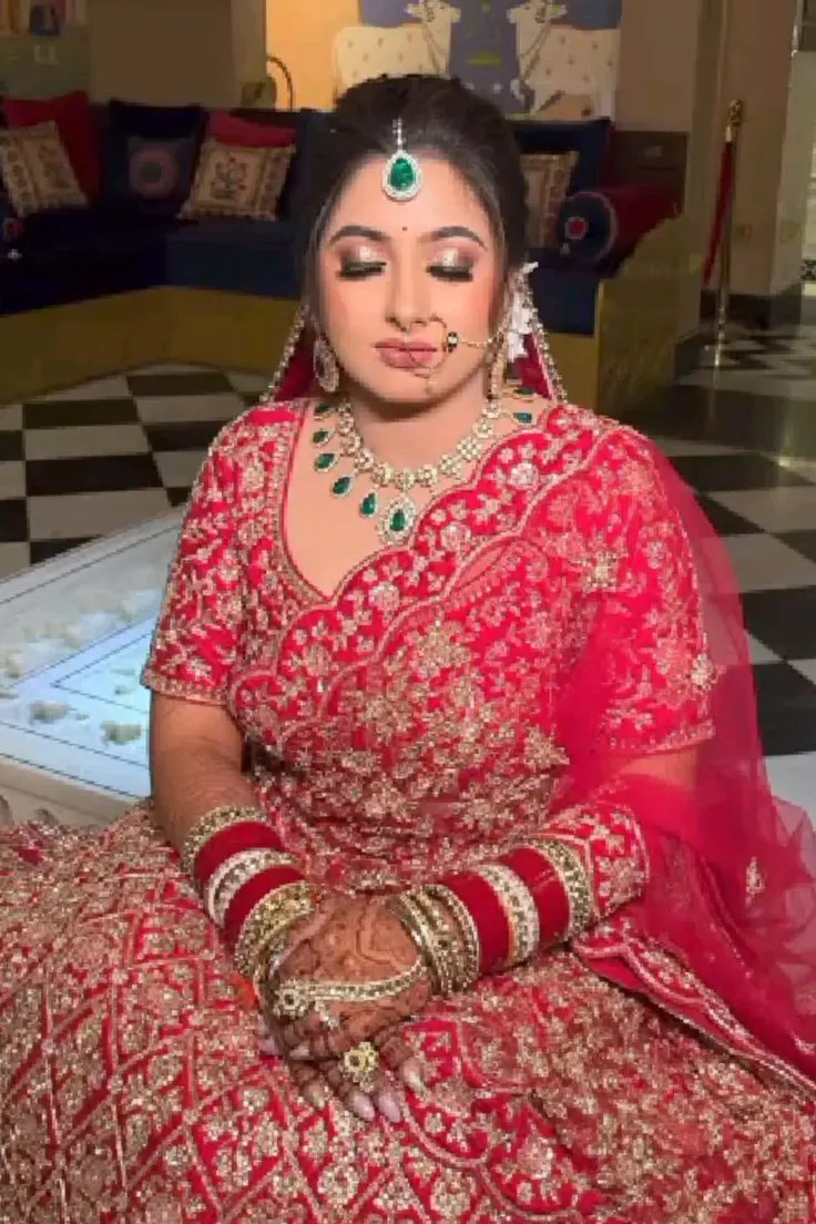 Airbrush bridal near me Jaipur dewy skin