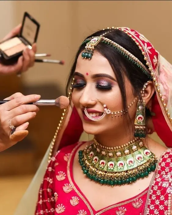 HD bridal makeup Jaipur radiant look New Look Salon